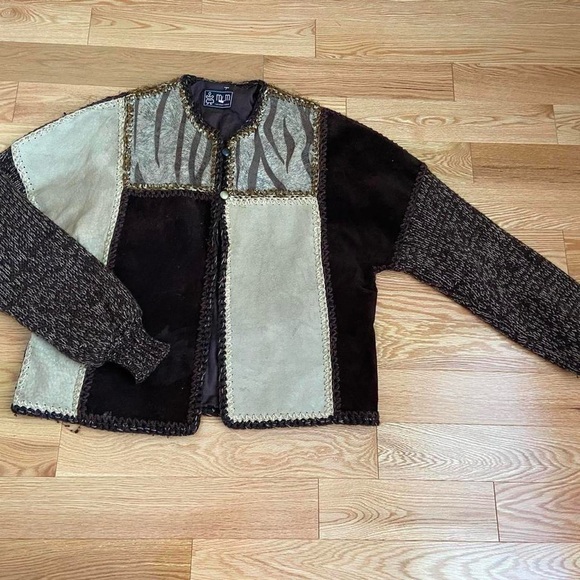 Patchwork Knit Cardigan - Picture 2 of 7
